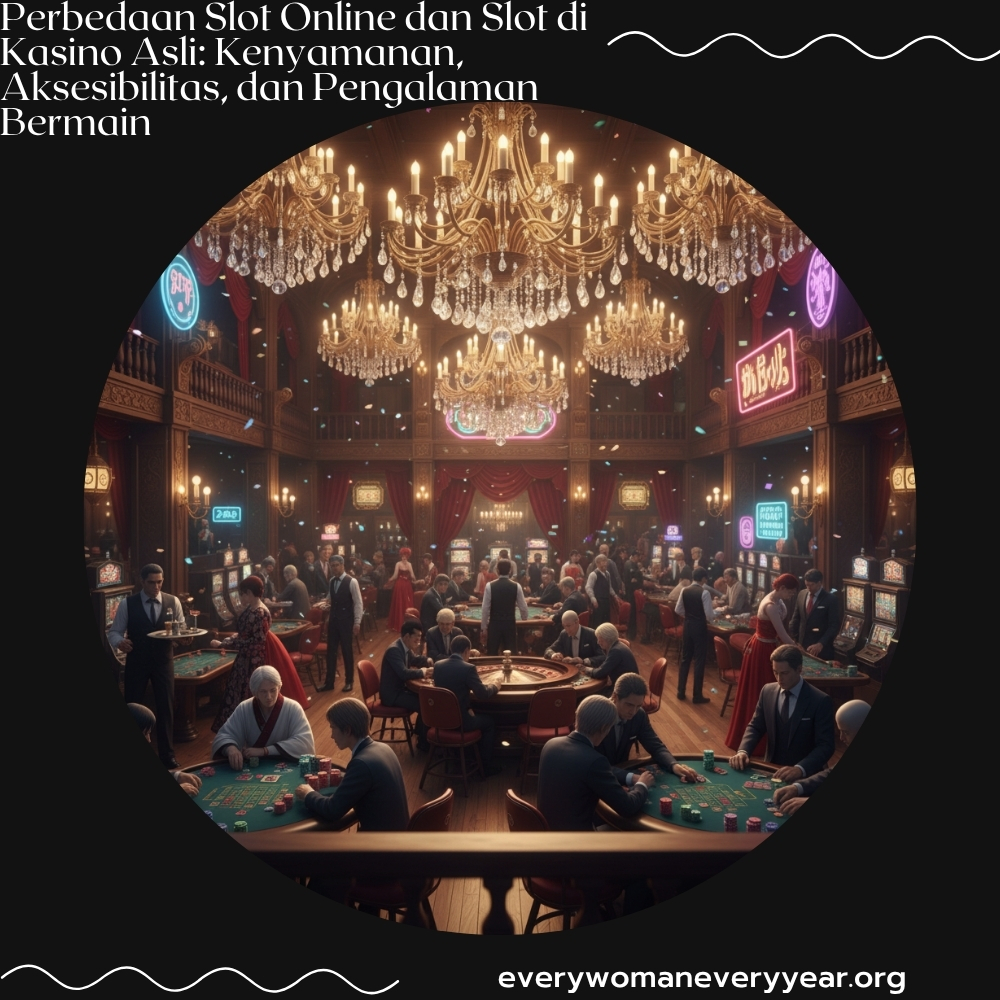 Perbedaan Slot Online dan Slot di Kasino Asli: Kenyamanan, Aksesibilitas, dan Pengalaman Bermain